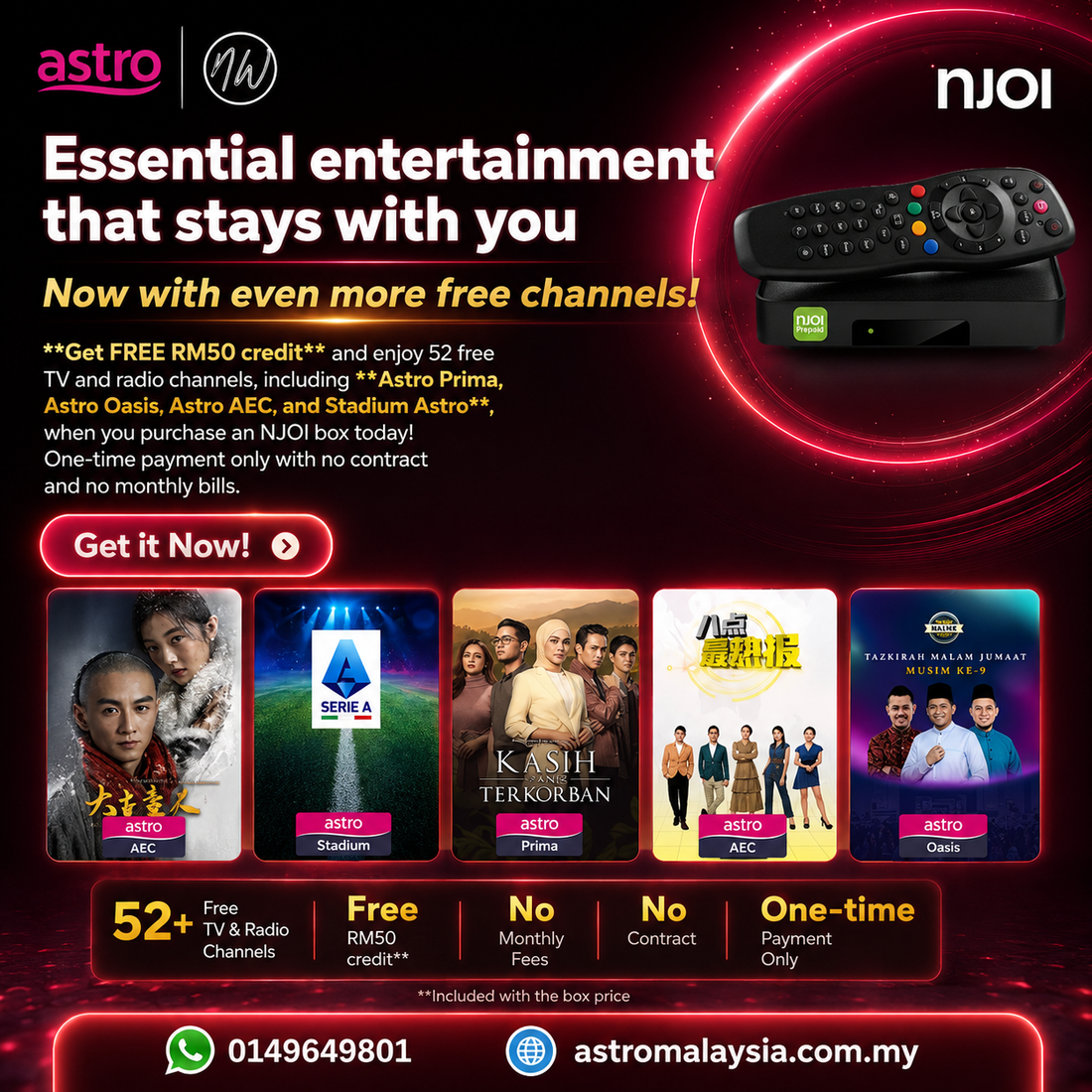 Upgrade Home Entertainment with Njoi | One-Time Payment, No Monthly Bills