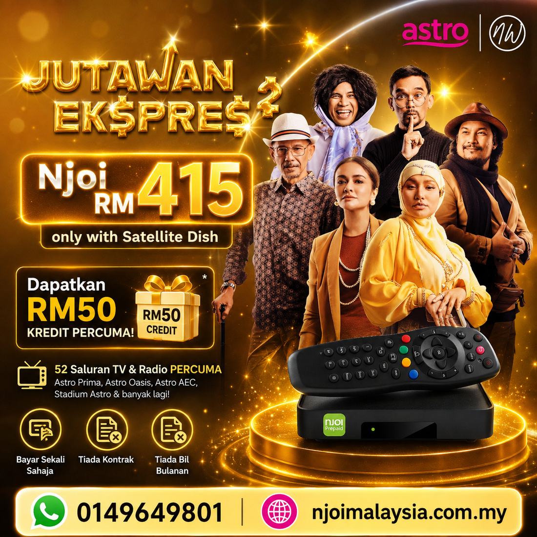 Watch Jutawan Ekspres 2 with Njoi – Pay Once & Enjoy Lifetime Entertainment