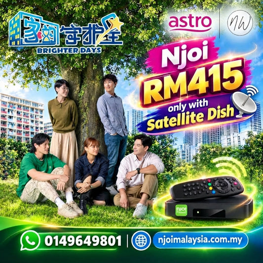 RM415 Get Njoi Decoder and Satellite Dish with Brighter Days Highlights
